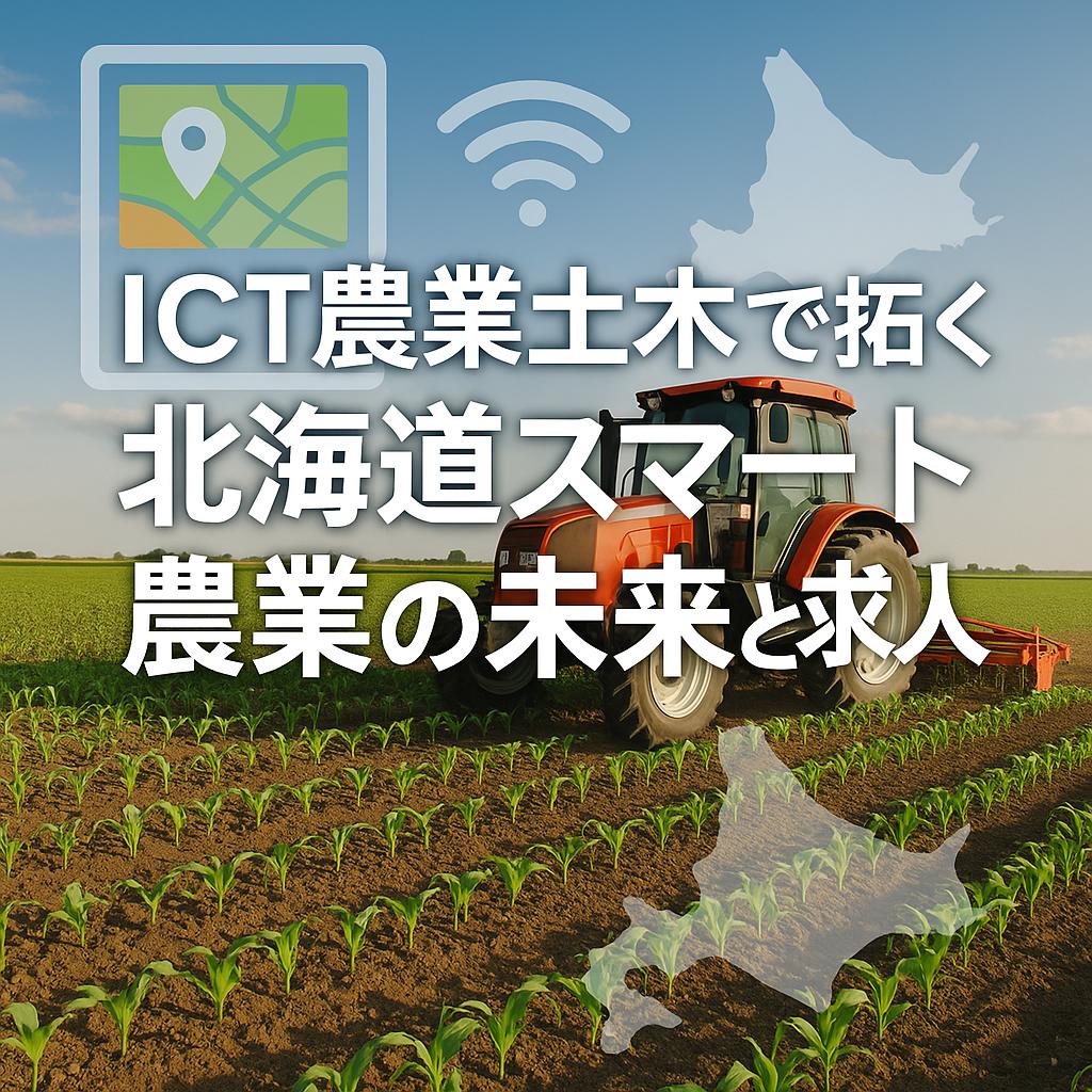 ICT農業土木で拓く北海道スマート農業の未来と求人