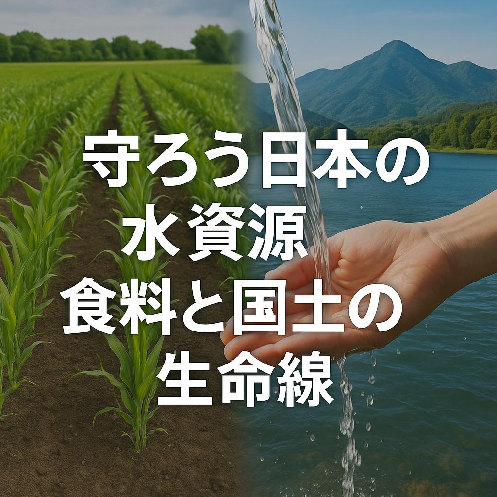守ろう日本の水資源：食料と国土の生命線