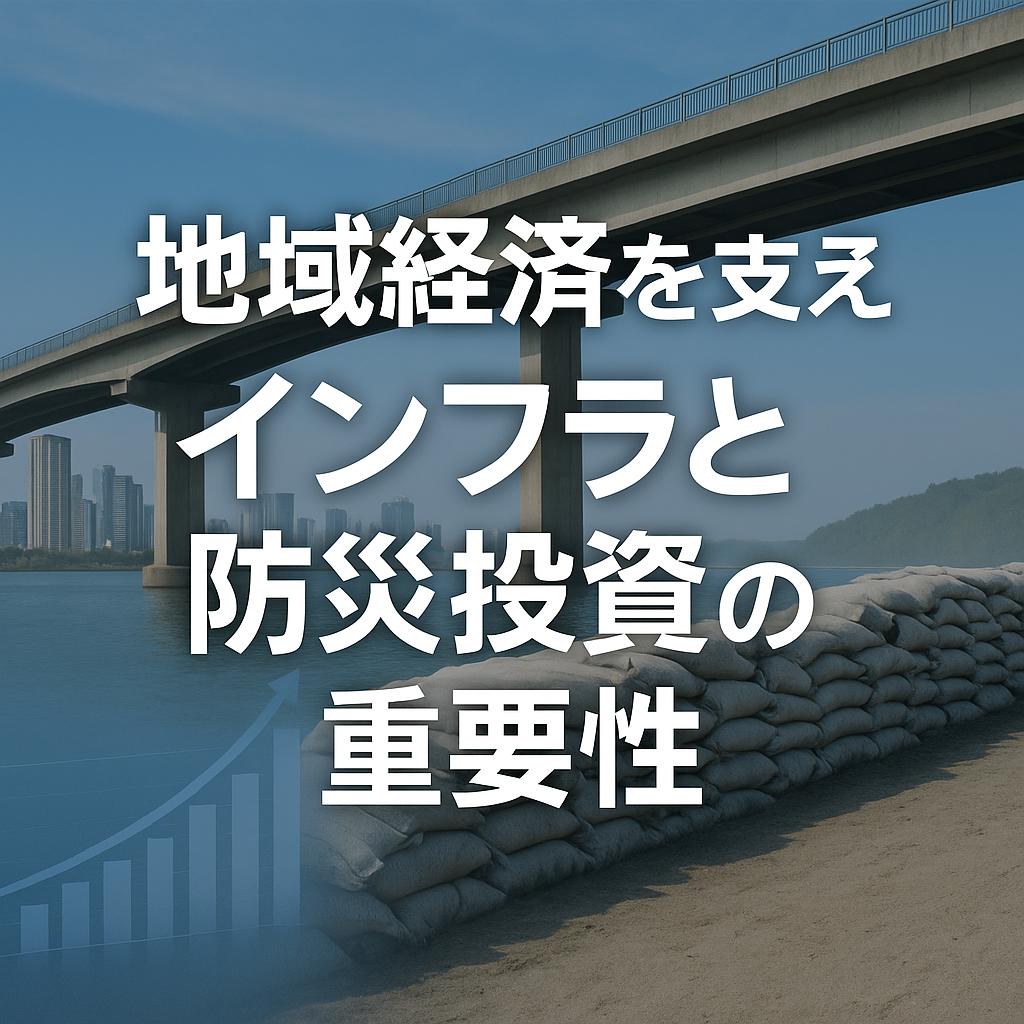 地域経済を支えるインフラと防災投資の重要性