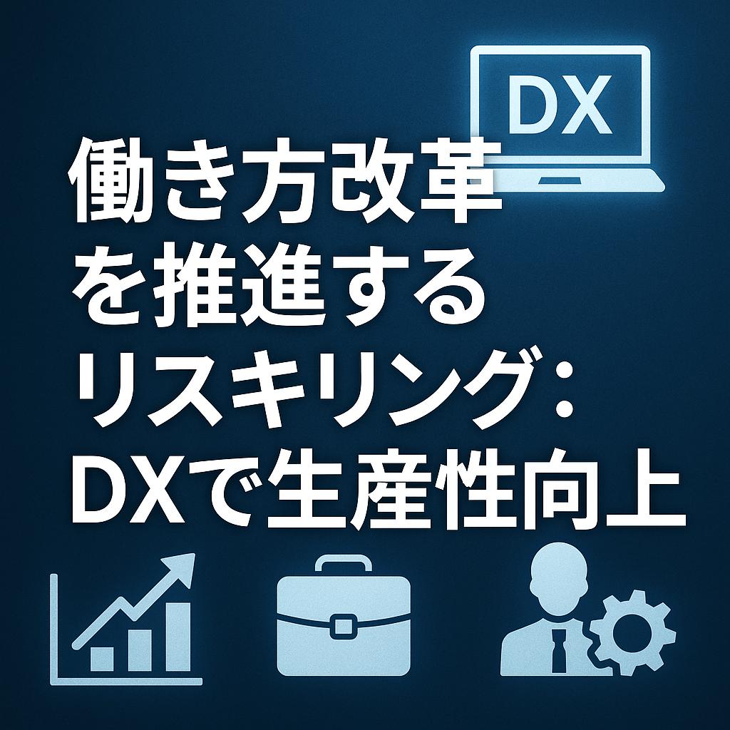 働き方改革を推進するリスキリング：DXで生産性向上