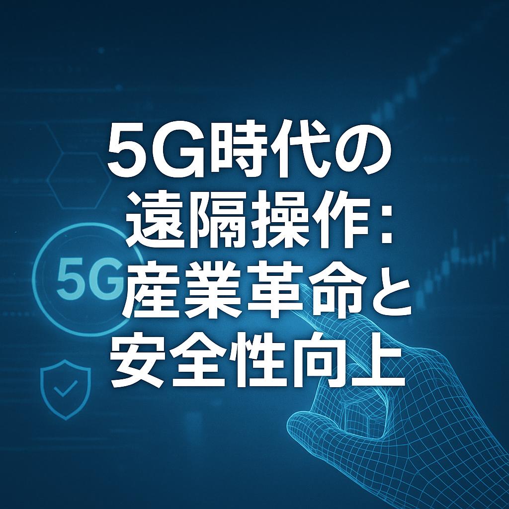 5G時代の遠隔操作：産業革命と安全性向上